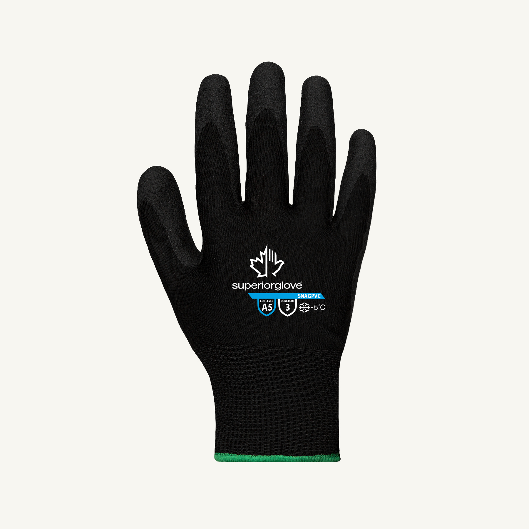 Superior Glove® Dexterity® SNAGPVC PVC Coated A5 Winter Gloves